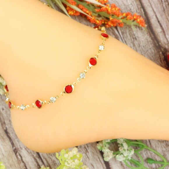 "Dainty Anklet for Women – Elegant Everyday Jewelry & Perfect Gift | MLCRC1613 - Picture 1 of 10